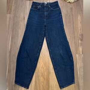 Toteme blue barrel jeans